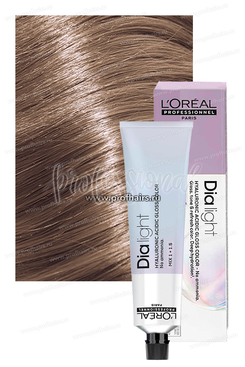 L'Oreal Dia Light Краска для волос 8.21 Светлый блондин перламутрово-пепельный 60 мл.