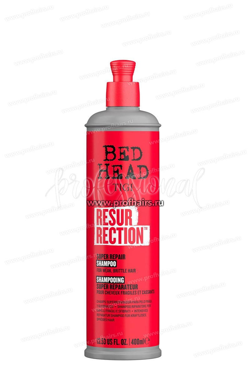 TIGI Bed Head Resurrection Восстанавливающий шампунь для поврежденных волос 400 мл.
