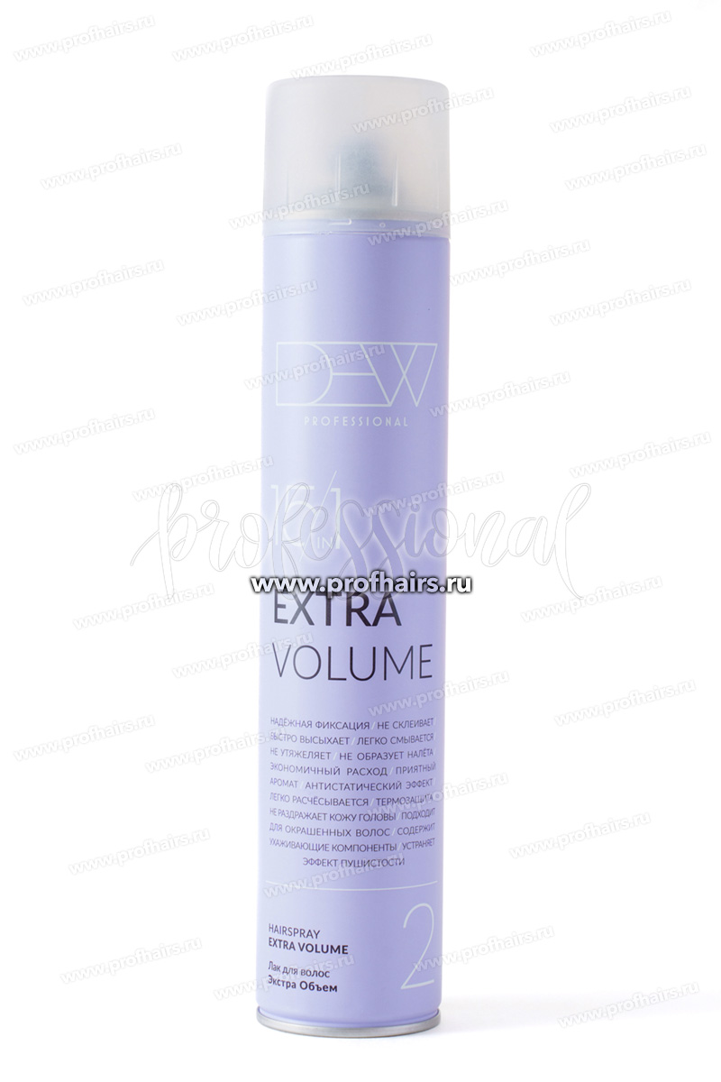 Dew Professional Extra Volume Лак 15 в 1 для объема волос экстрасильной фиксации 500 мл.
