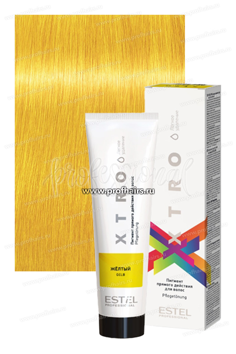 Estel XTRO Пигмент прямого действия для волос Желтый 100 мл.