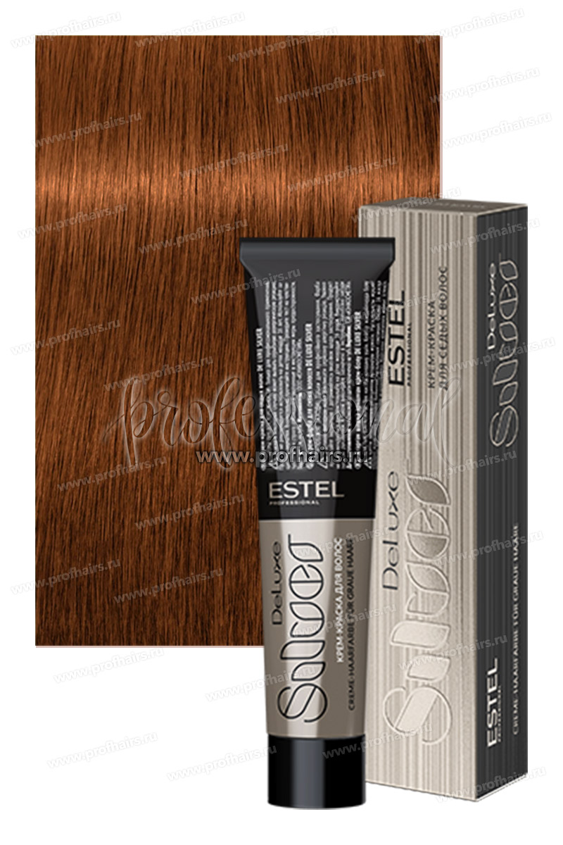 Estel De Luxe Silver 8/4 Светло-русый медный   Крем-краска для седых волос 60 мл.