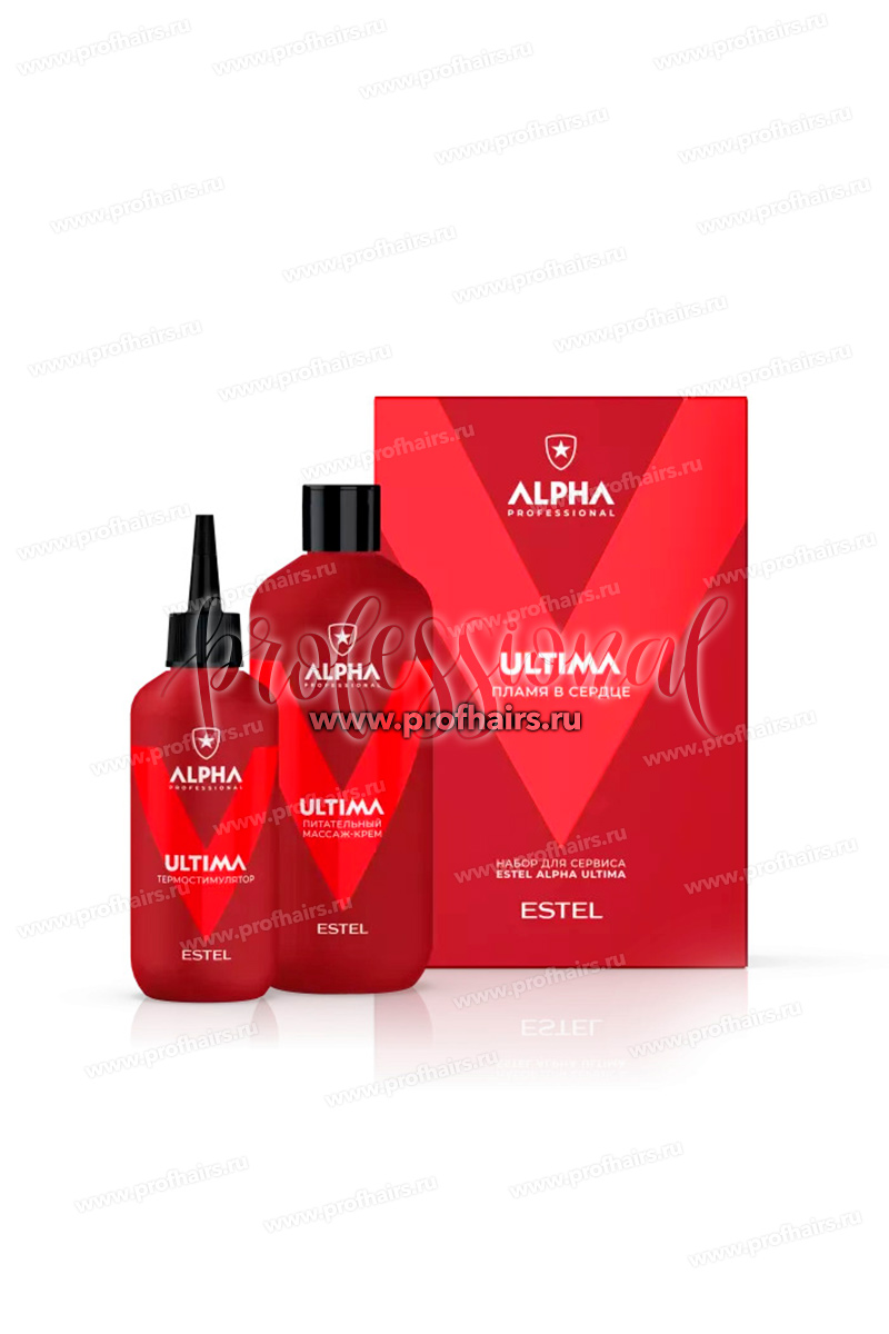 Estel Alpha Ultima Набор для сервиса Пламя в сердце: Крем для кожи головы 400 мл. +Термостимулятор 200 мл.