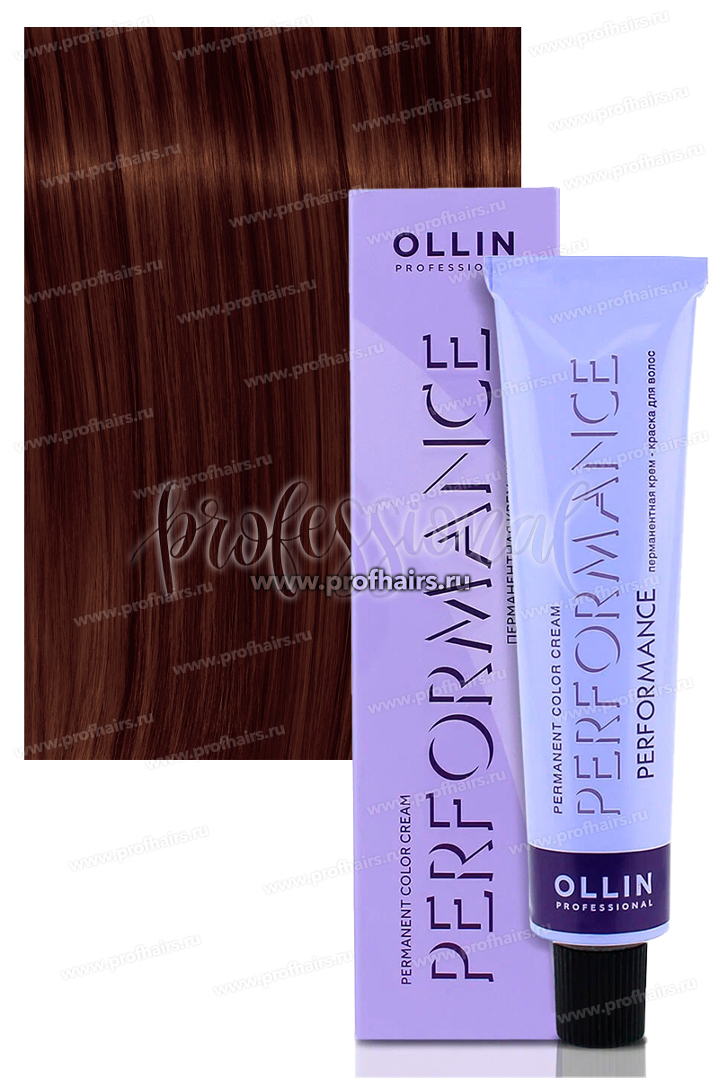 Ollin Performance 4/4 Шатен медный 60 мл.