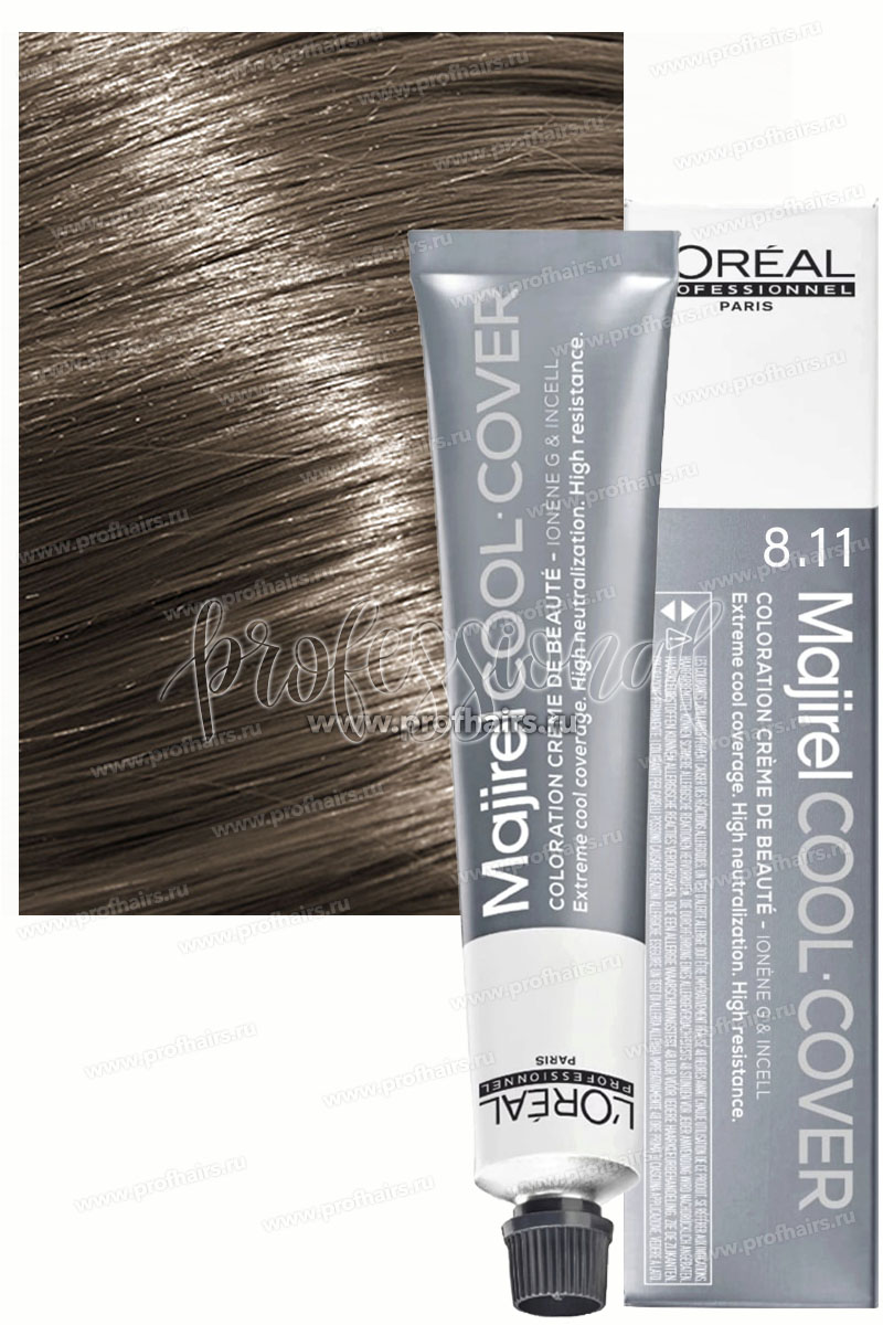 Loreal Majirel Cool Cover СС 8.11 Светлый блондин глубокий пепельный Краска для волос 50 мл.