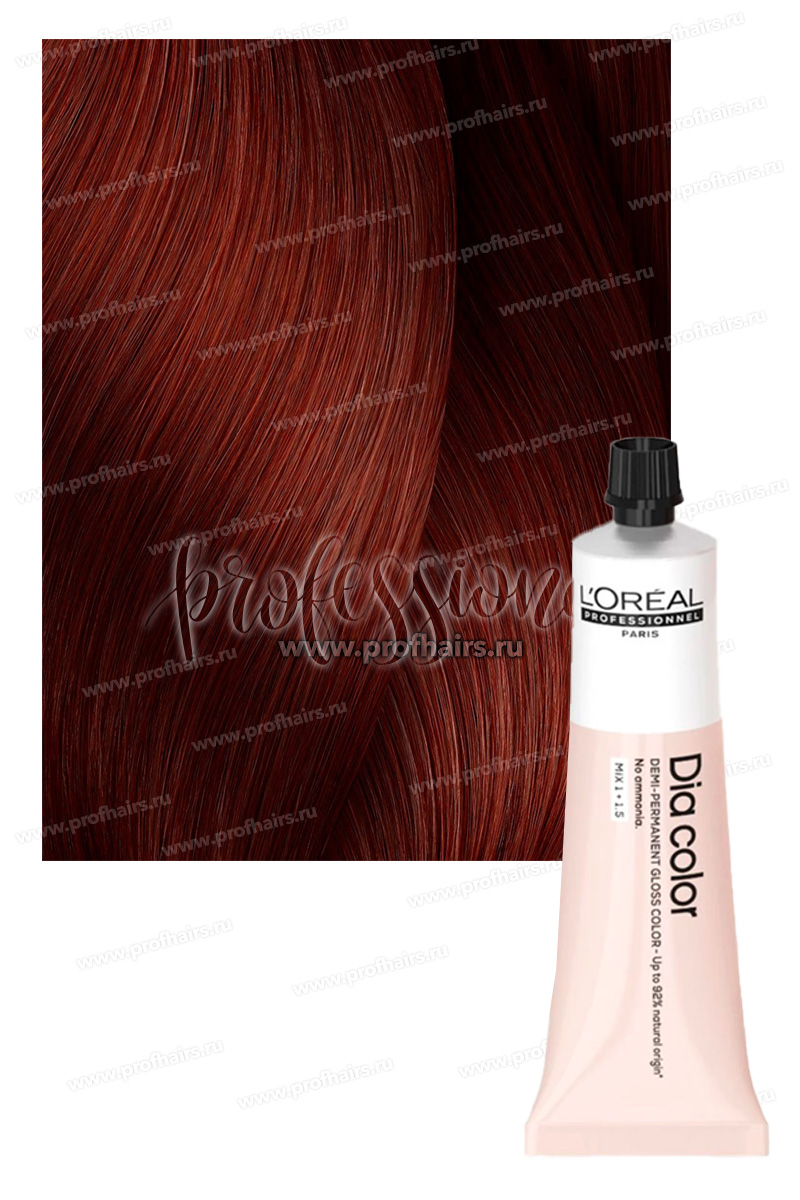 L'Oreal Dia Color Краситель-блеск демиперманентный 6.60 Темный блондин красный 60 мл.