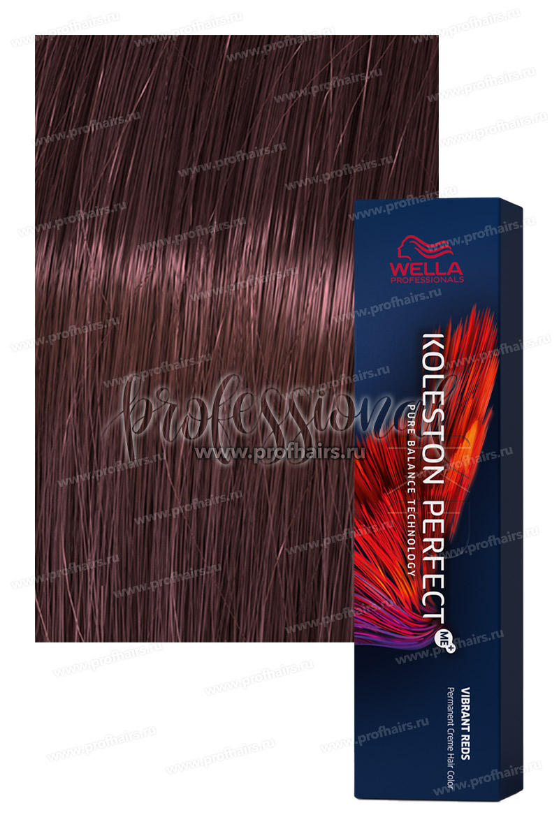 Wella Koleston Vibrant Reds 44/65 Коричневый интенсивный фиолетово-махагоновый Волшебная ночь 60 мл.