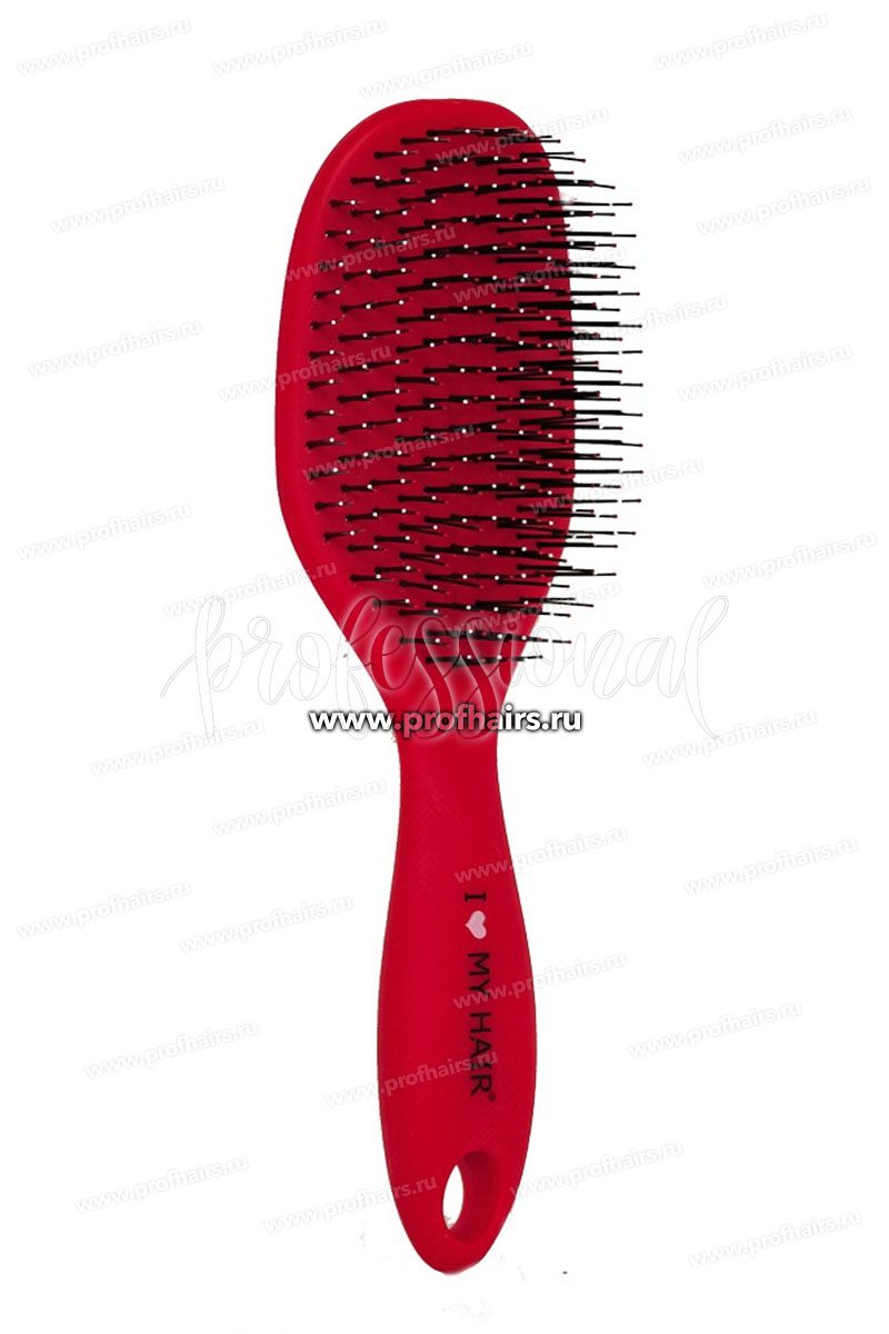 Ginko Spider Classic 1502S Щетка для расчесывания волос Красная, матовая размер L