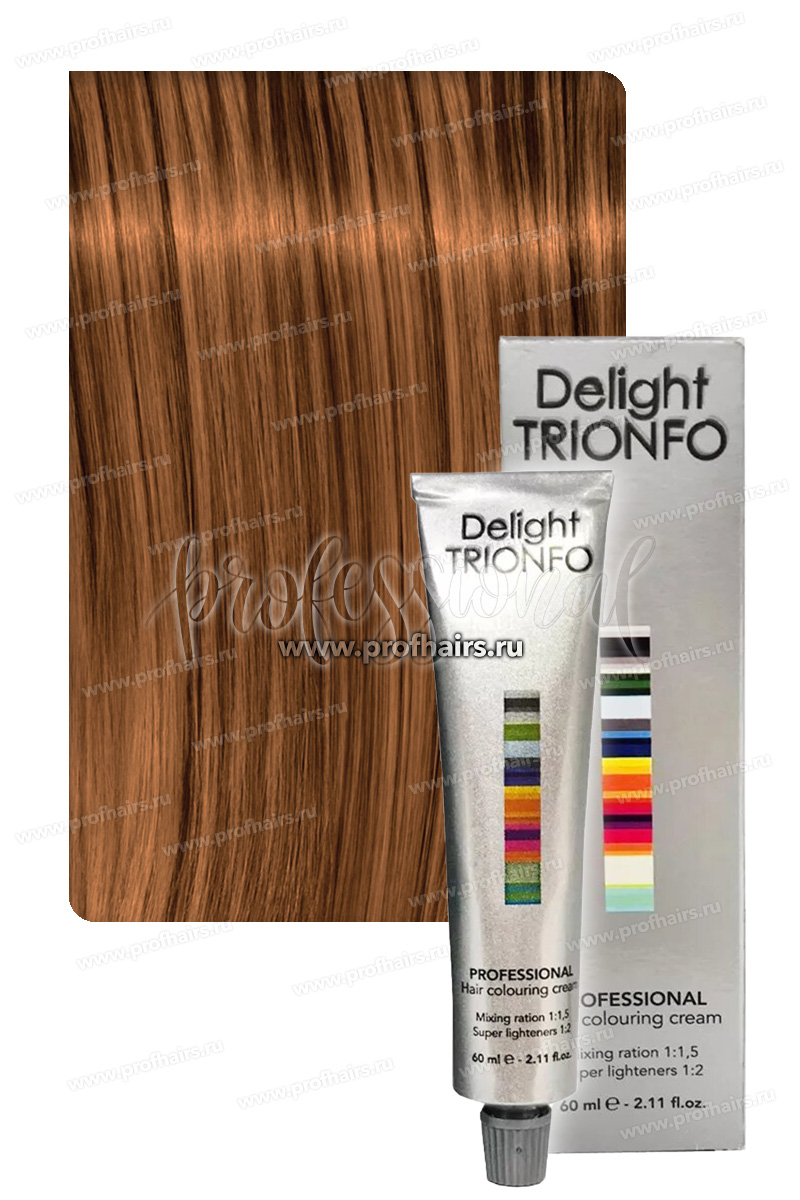 Constant Delight Trionfo Стойкая крем-краска для волос 7-77 Средне-русый интенсивно-медный 60 мл.