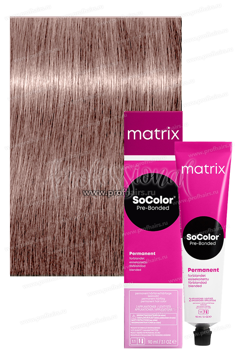Matrix SoColor Pre-Bonded 8VM Cветлый блондин перламутровый мокка 90 мл.