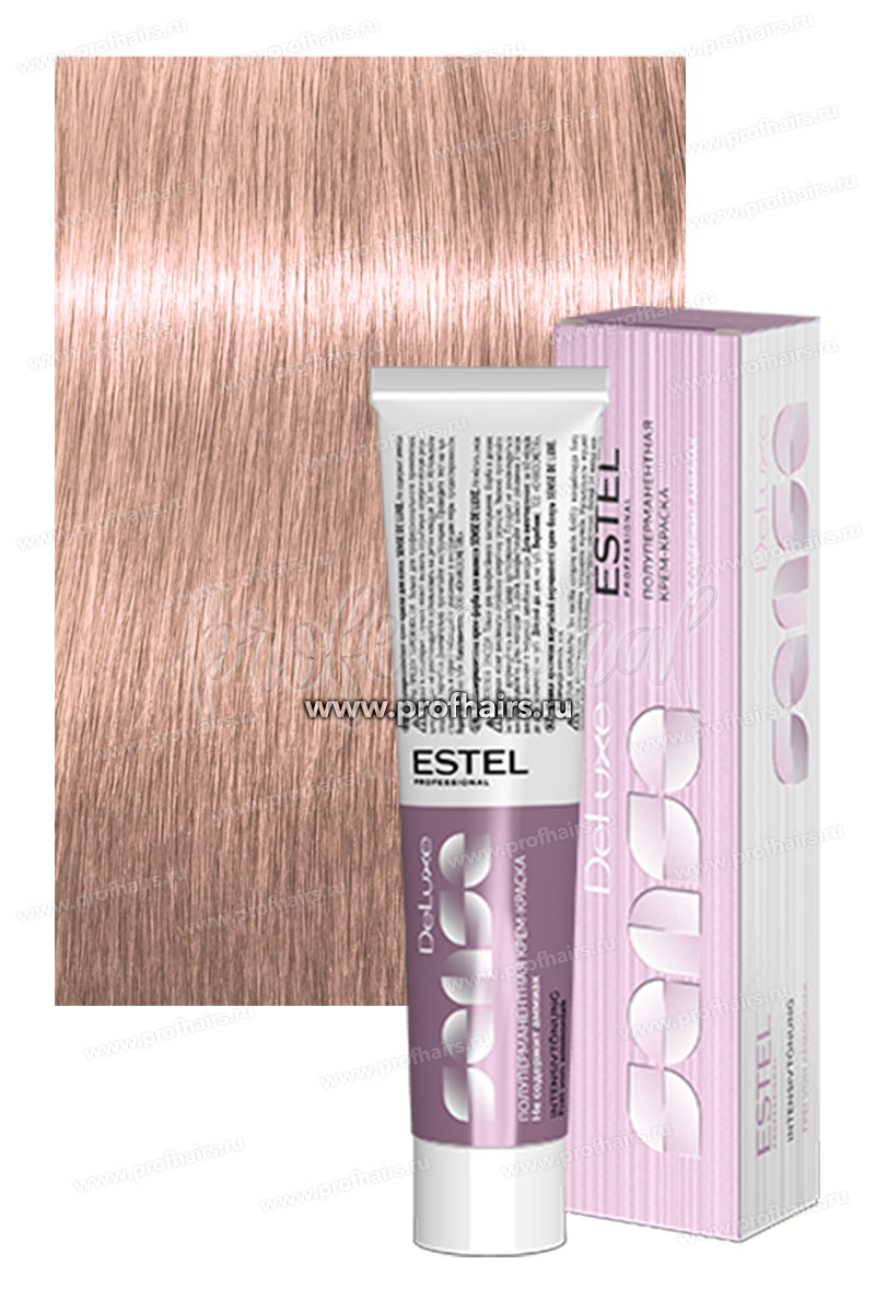 Estel Sense DeLuxe 10/65 Светлый блондин фиолетово-красный  Полуперманентная крем-краска 60 мл.