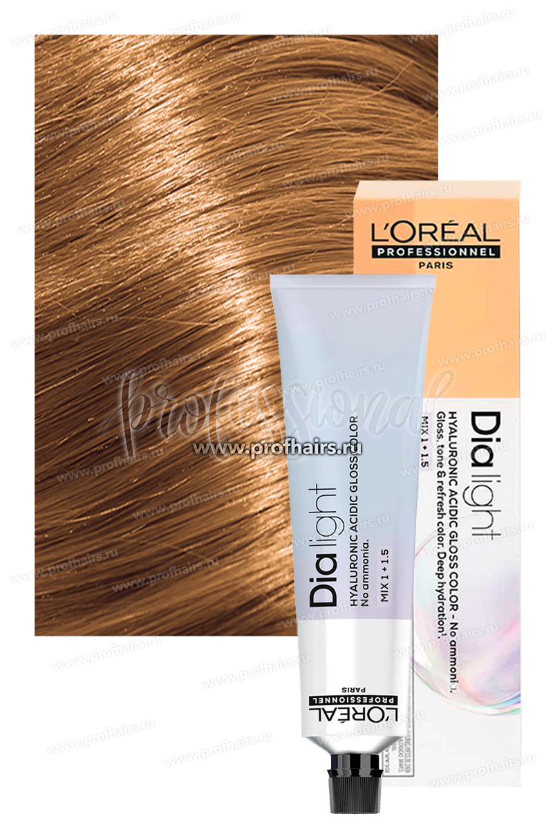 L'Oreal Dia Light Краска для волос 8.34 Светлый блондин золотисто-медный 60 мл.