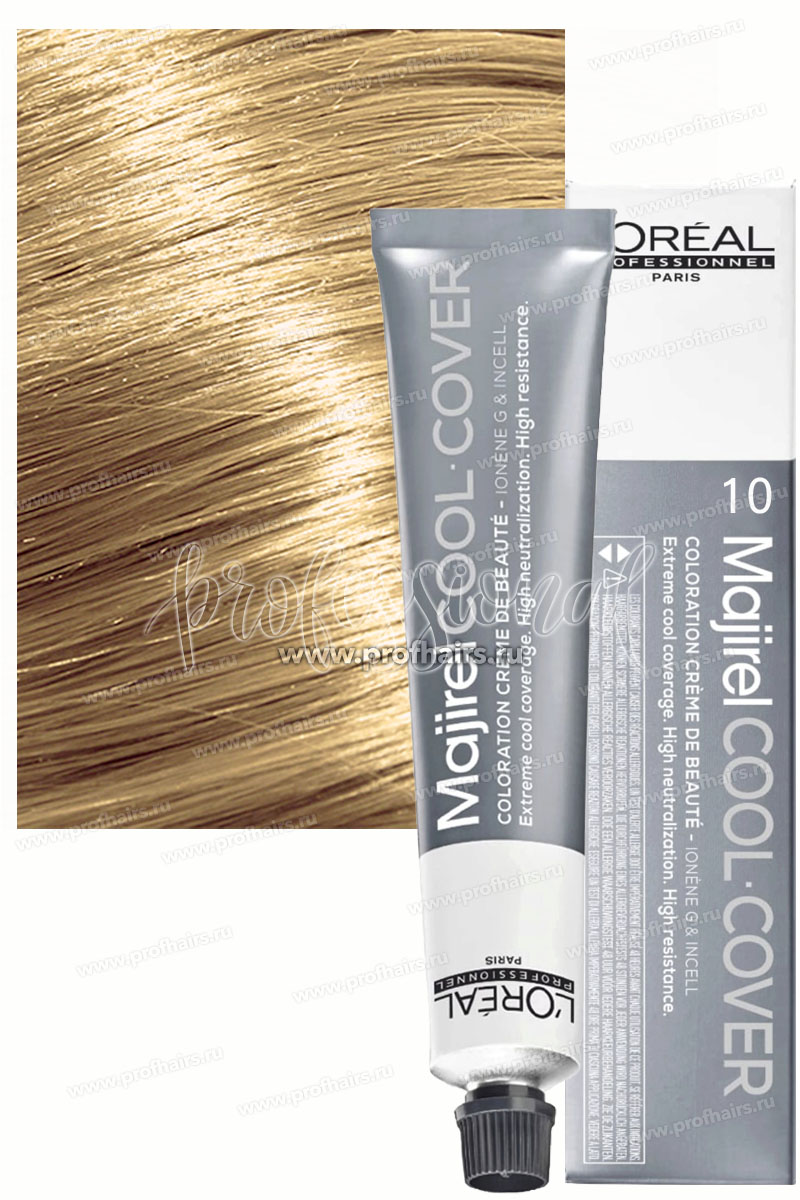 Loreal Majirel Cool Cover СС 10 Очень очень светлый блондин Краска для волос 50 мл.