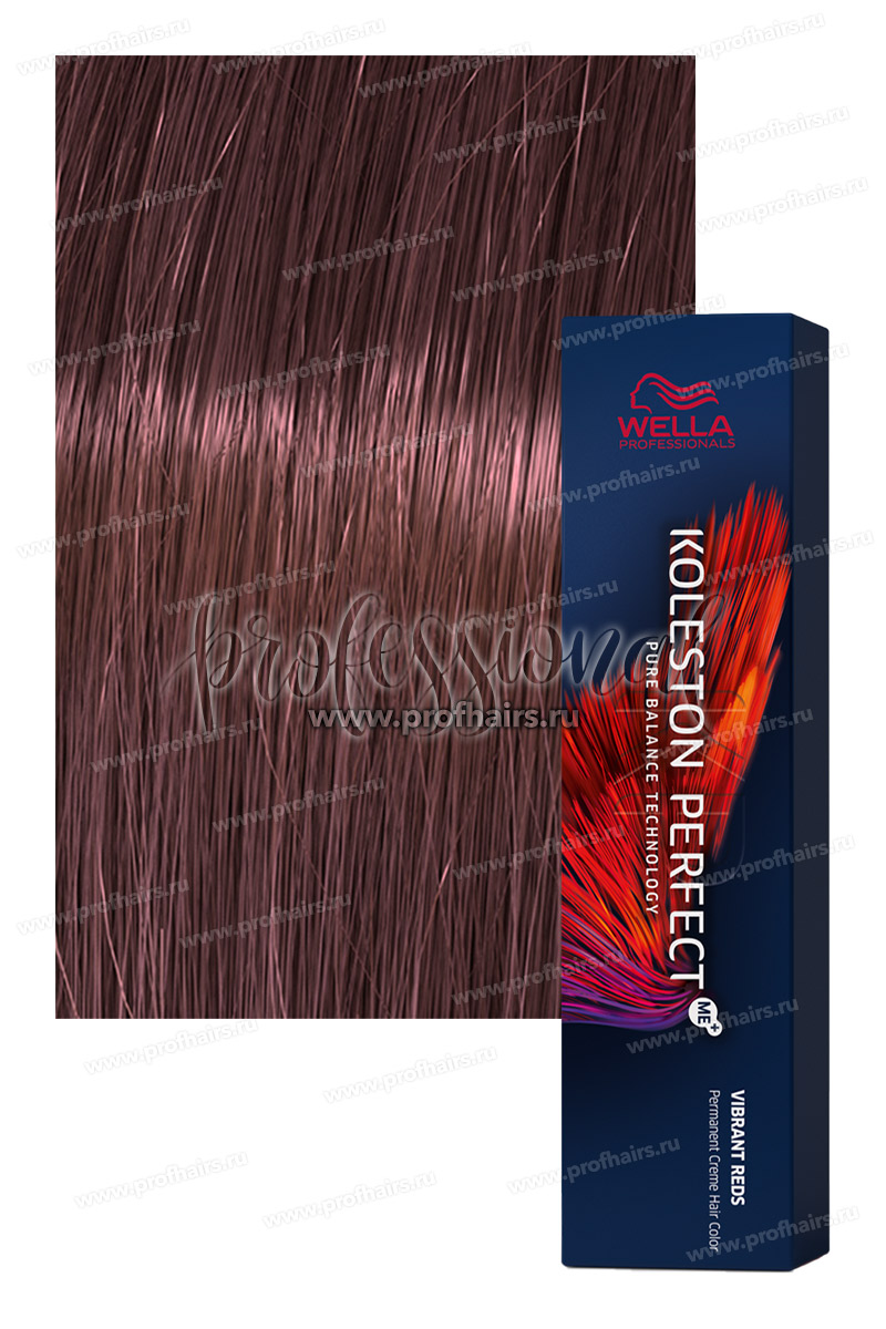 Wella Koleston Vibrant Reds 55/65 Светло-коричневый интенсивный фиолетово-махагоновый Коррида 60 мл.