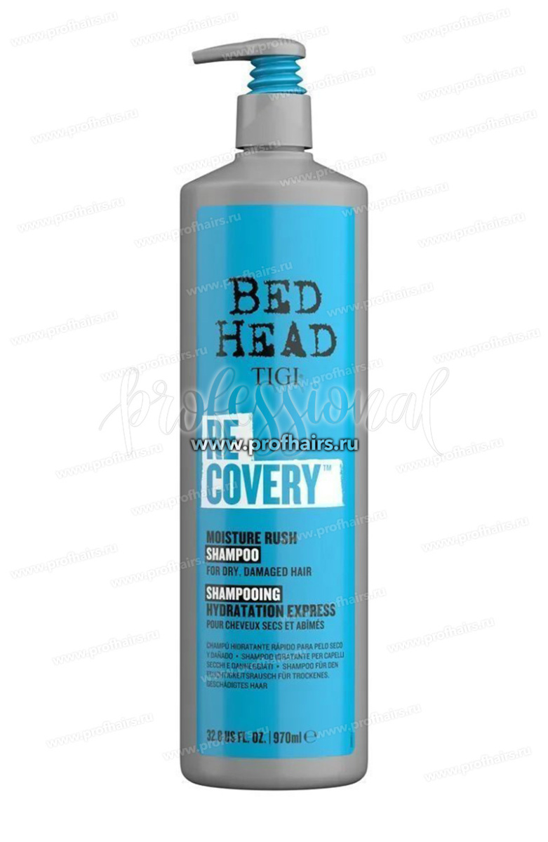 TIGI Bed Head Recovery Увлажняющий шампунь для сухих и поврежденных волос 970 мл.