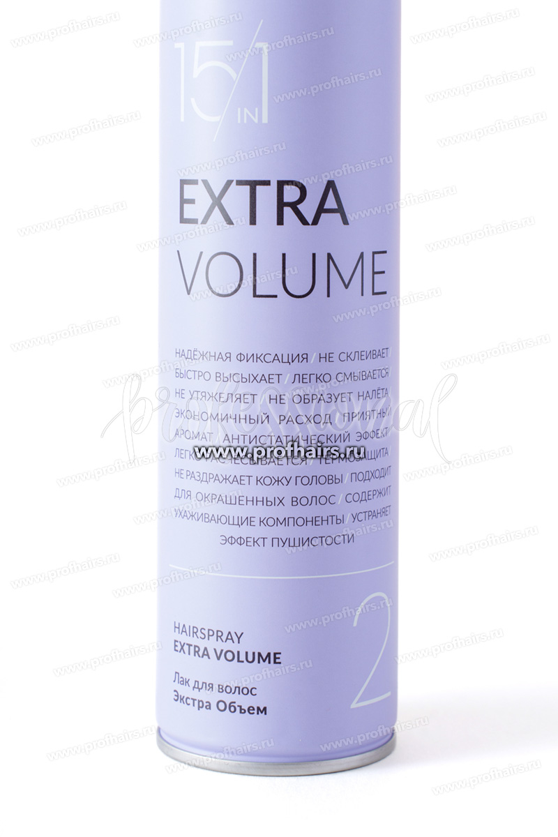 Dew Professional Extra Volume Лак 15 в 1 для объема волос экстрасильной фиксации 500 мл.