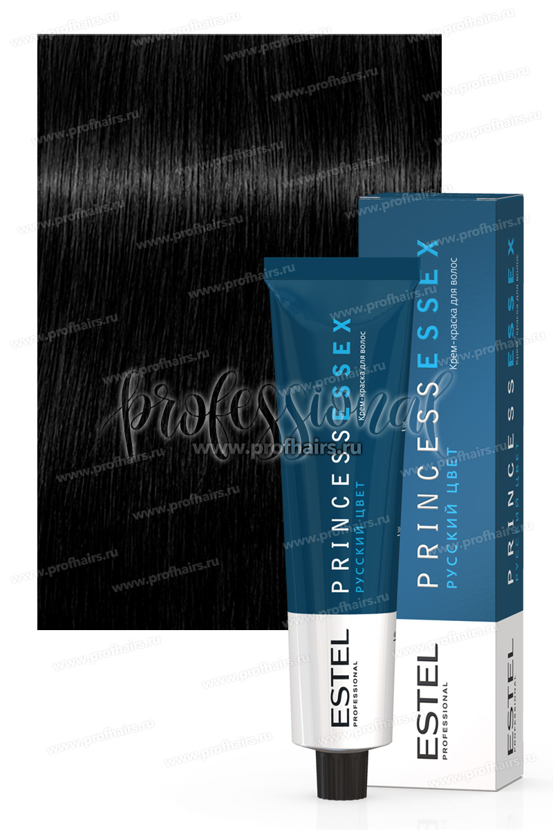 Estel Princess Essex 1/0 Черный классический Крем-краска для волос 60 мл.