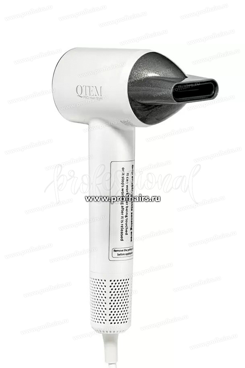 QTEM PRO Hair dryer Высокоскоростной фен для волос белый