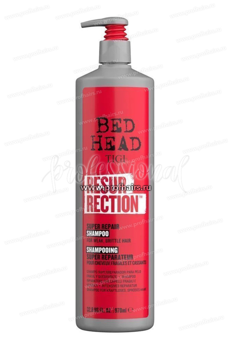 TIGI Bed Head Resurrection Восстанавливающий шампунь для поврежденных волос 970 мл.