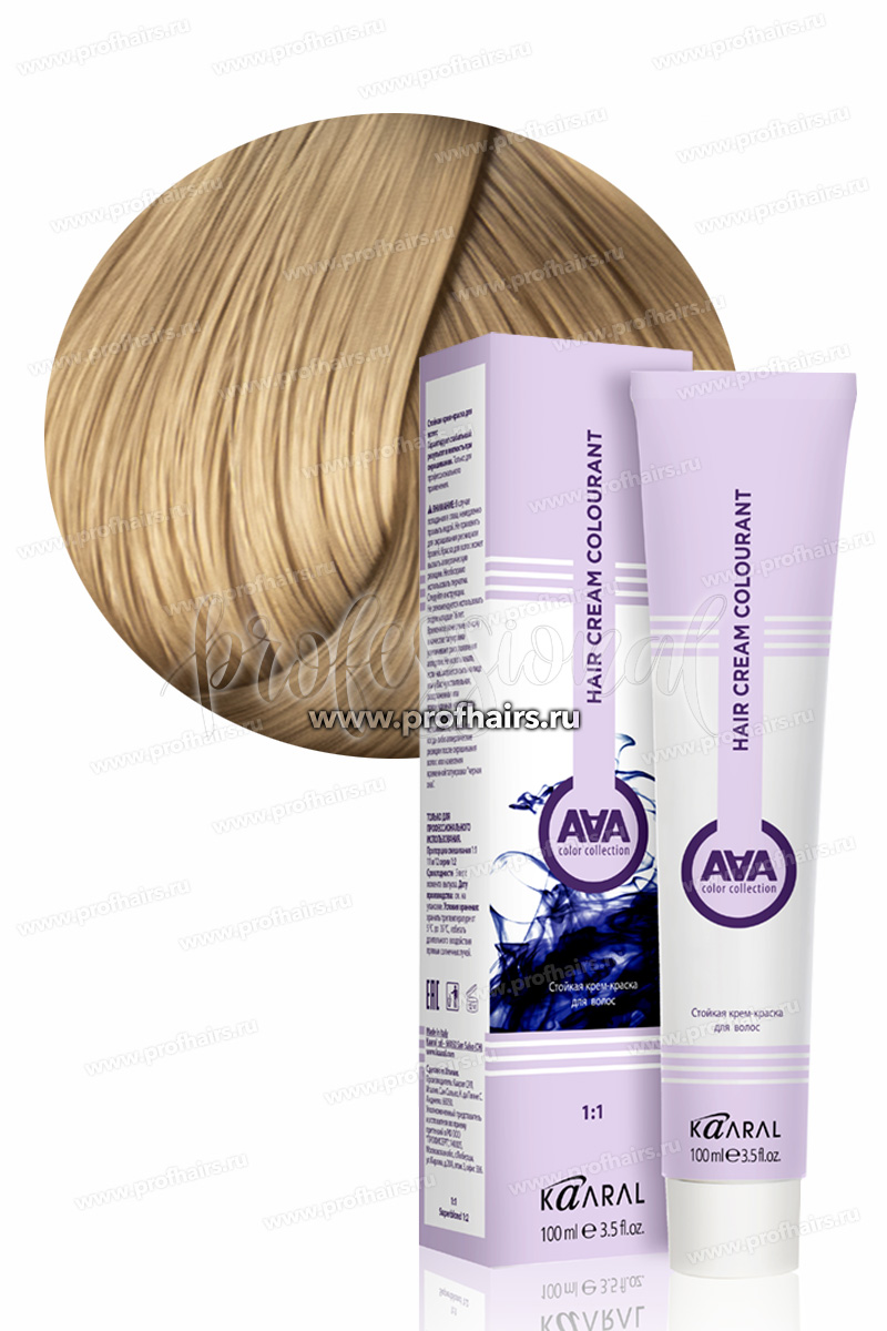 Kaaral AAA Стойкая краска для волос 10.3 Очень очень светлый блондин золотистый 100 мл.