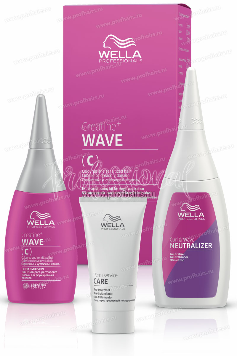 Wella Creatine+ Wave (C) Набор для формирования локонов для окрашенных и чувствительных волос