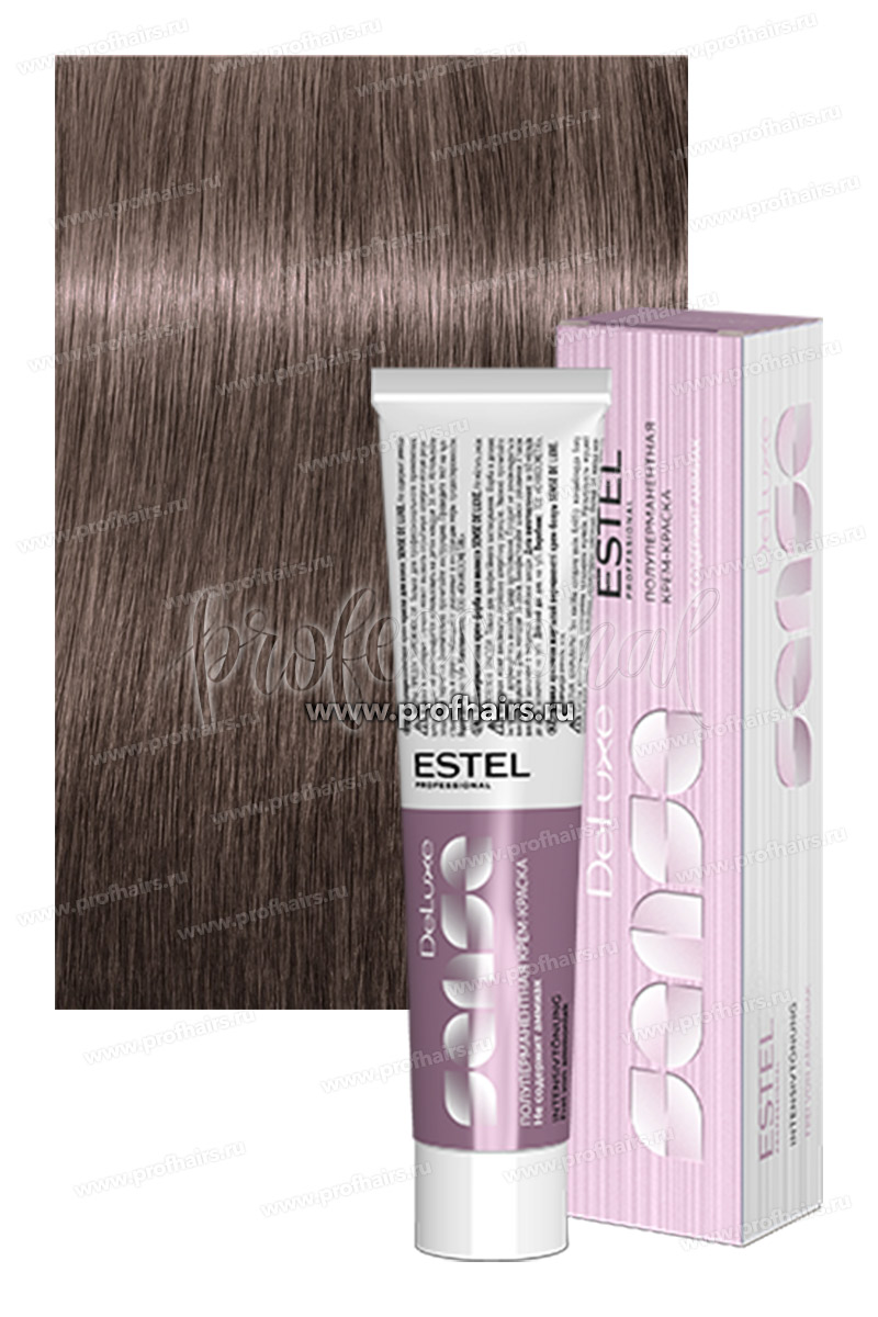 Estel Sense DeLuxe 7/16 Русый пепельно-фиолетовый Полуперманентная крем-краска 60 мл.