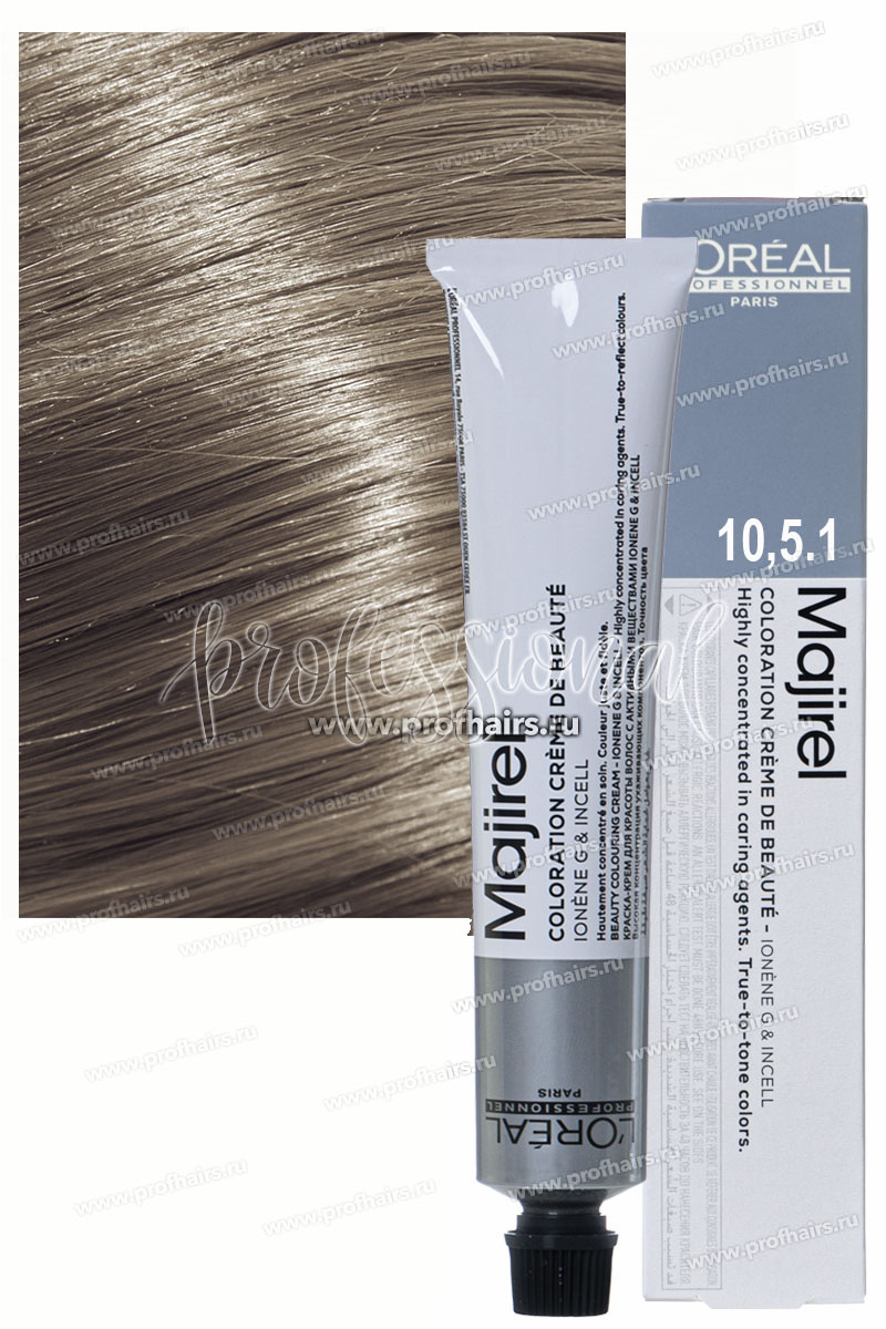 L'Oreal Majirel Краска для волос Мажирель 10.1/2-1 Очень очень светлый супер блондин пепельный 50 мл.