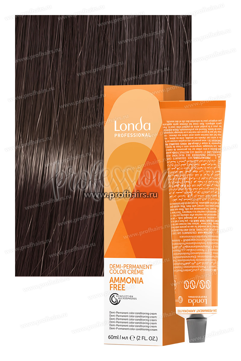 Londa Ammonia-Free 4/71 Шатен коричнево-пепельный Интенсивное тонирование 60 мл.