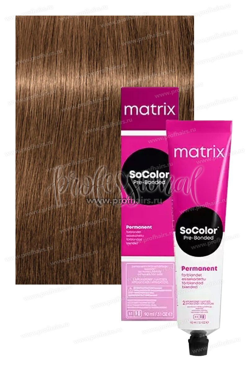 Matrix SoColor Pre-Bonded 8G Светлый блондин золотистый 90 мл.