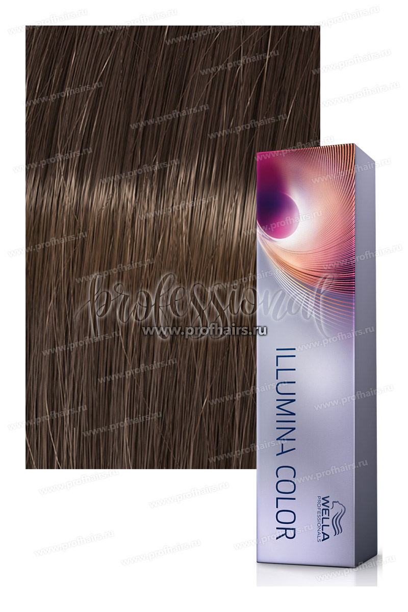 Wella Illumina Color 5/7 Светло-коричневый коричневый Стойкая краска для волос 60 мл.