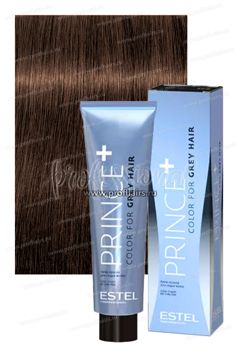 Estel Prince + 5/7 Светлый шатен коричневый Крем-краска для седых волос 100 мл.