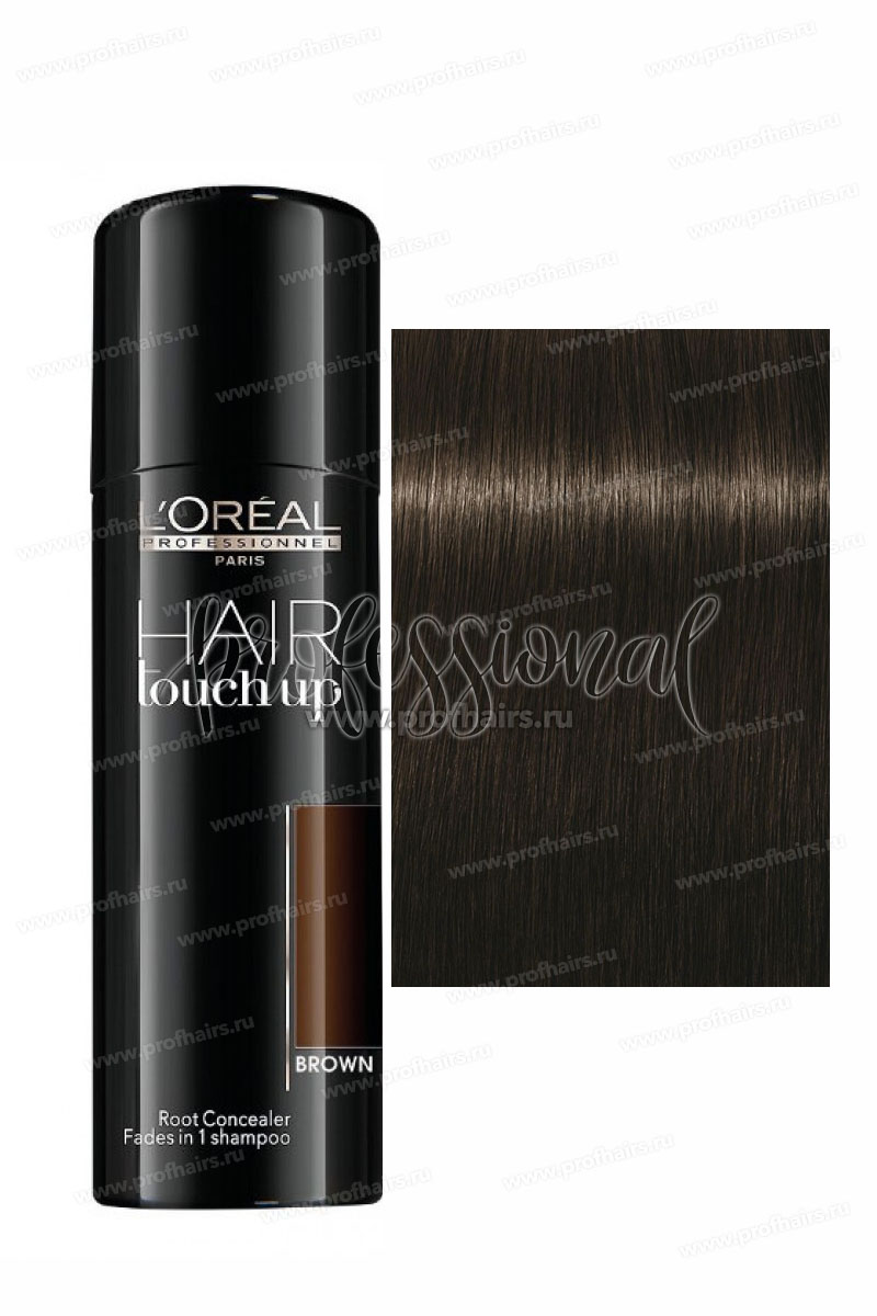 L'Oreal Hair Touch Up Brown Профессиональный консилер для волос Коричневый 75 мл.