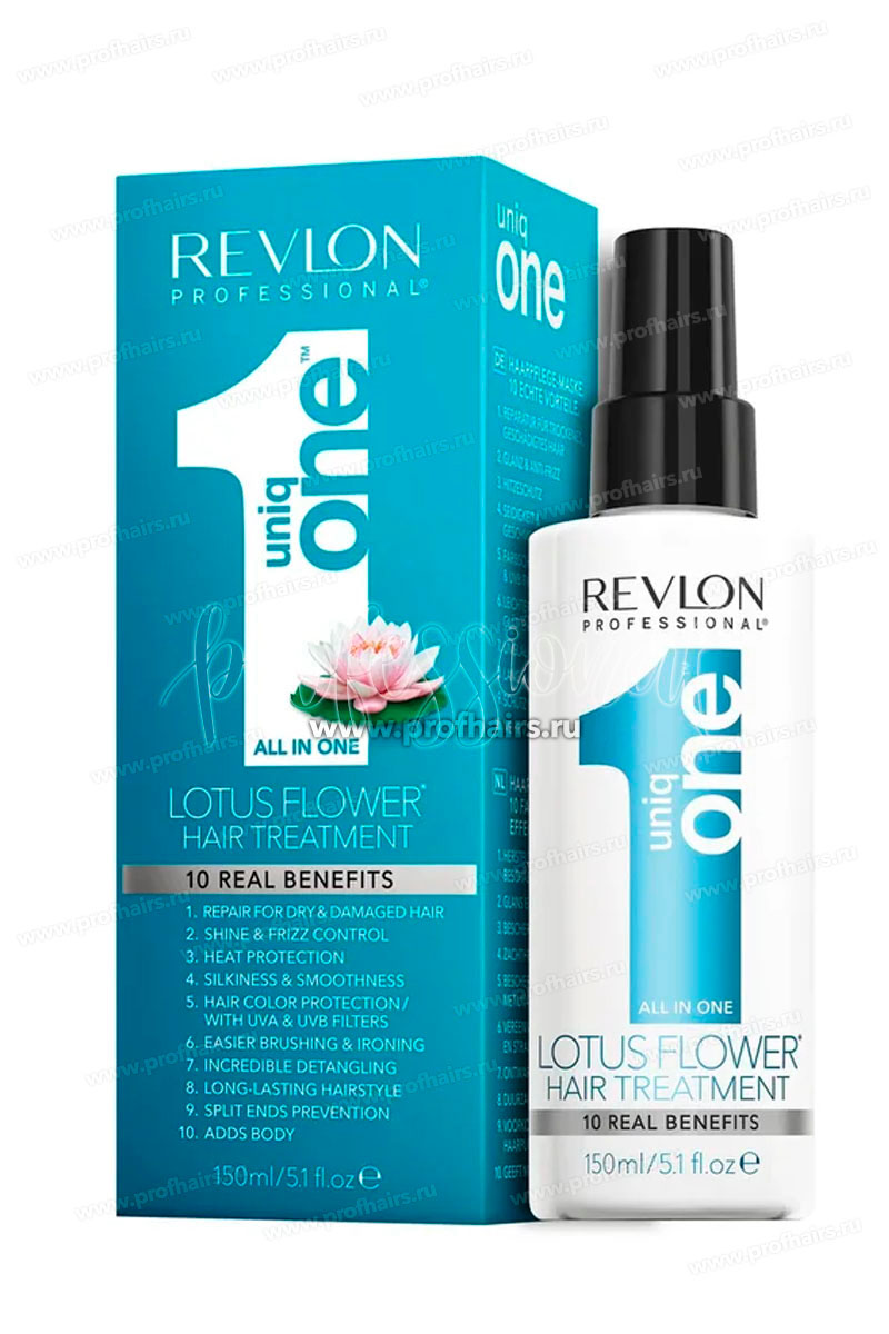 Revlon Professional Uniq One Lotus Flower Спрей-маска универсальная несмываемая (с ароматом лотоса) 150 мл.