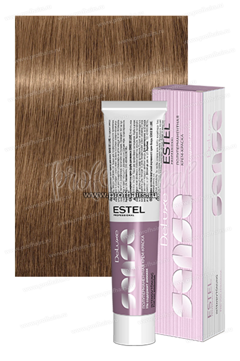 Estel Sense DeLuxe 8/36 Светло-русый золотисто-фиолетовый  Полуперманентная крем-краска 60 мл.