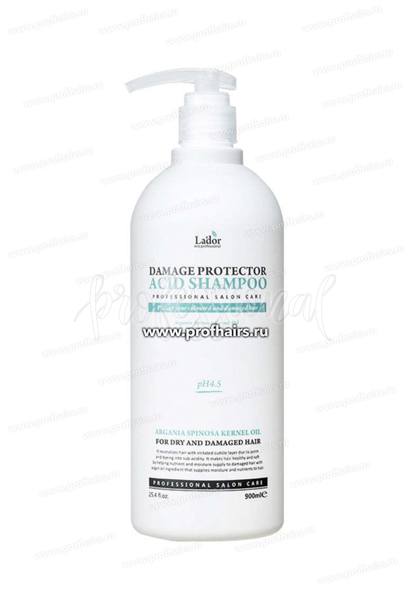 La'dor Damaged Protector Acid Shampoo Шампунь для волос с аргановым маслом 900 мл.