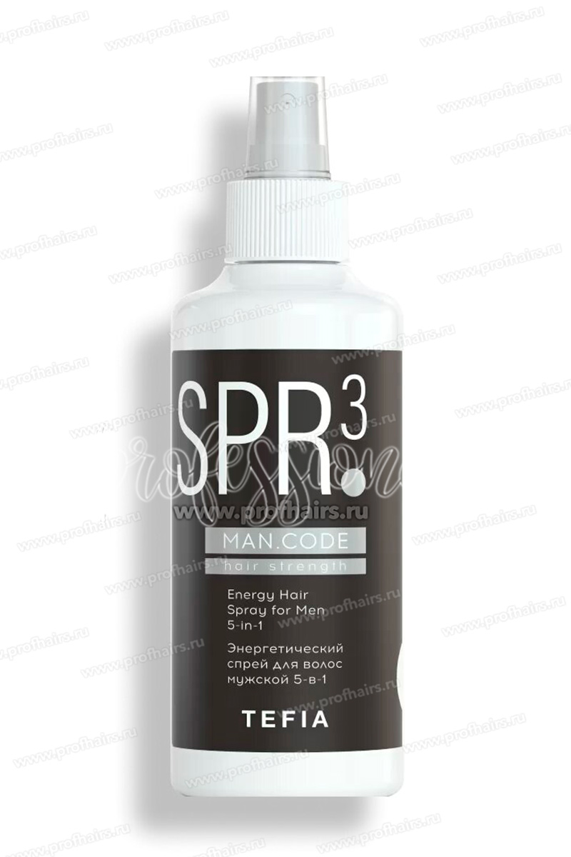 Tefia MAN.CODE Энергетический спрей для волос мужской 5-в-1 250 мл.