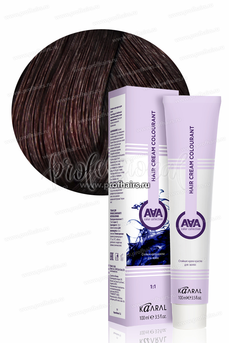 Kaaral AAA Стойкая краска для волос 5.66 Светлый глубокий красный каштан 100 мл.
