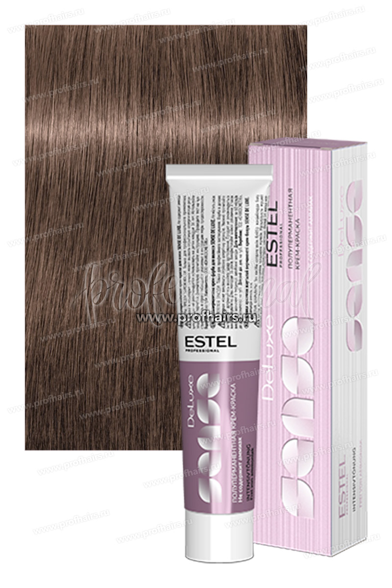 Estel Sense DeLuxe 8/76 Светло-русый коричнево-фиолетовый  Полуперманентная крем-краска 60 мл.
