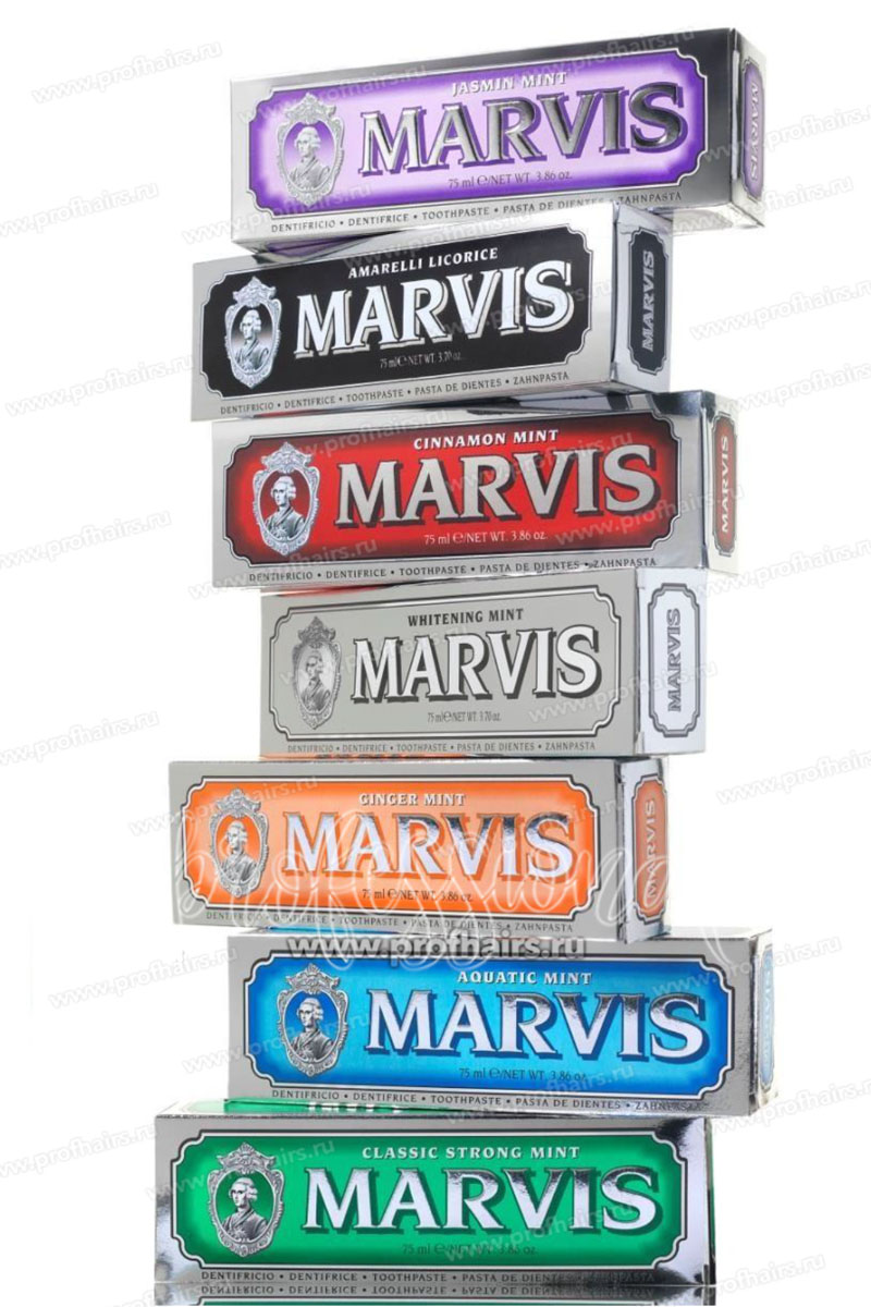 Marvis Зубная паста Smokers Whitening Mint Мята Антитабак 85 мл.