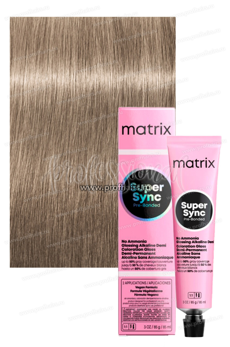 Matrix Super Sync Pre-Bonded 10А/10.1 Очень-очень светлый блондин пепельный 90 мл.