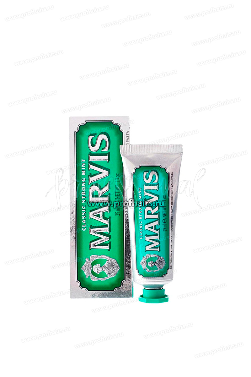 Marvis Зубная паста Strong Mint Классическая насыщенная мята 25 мл.