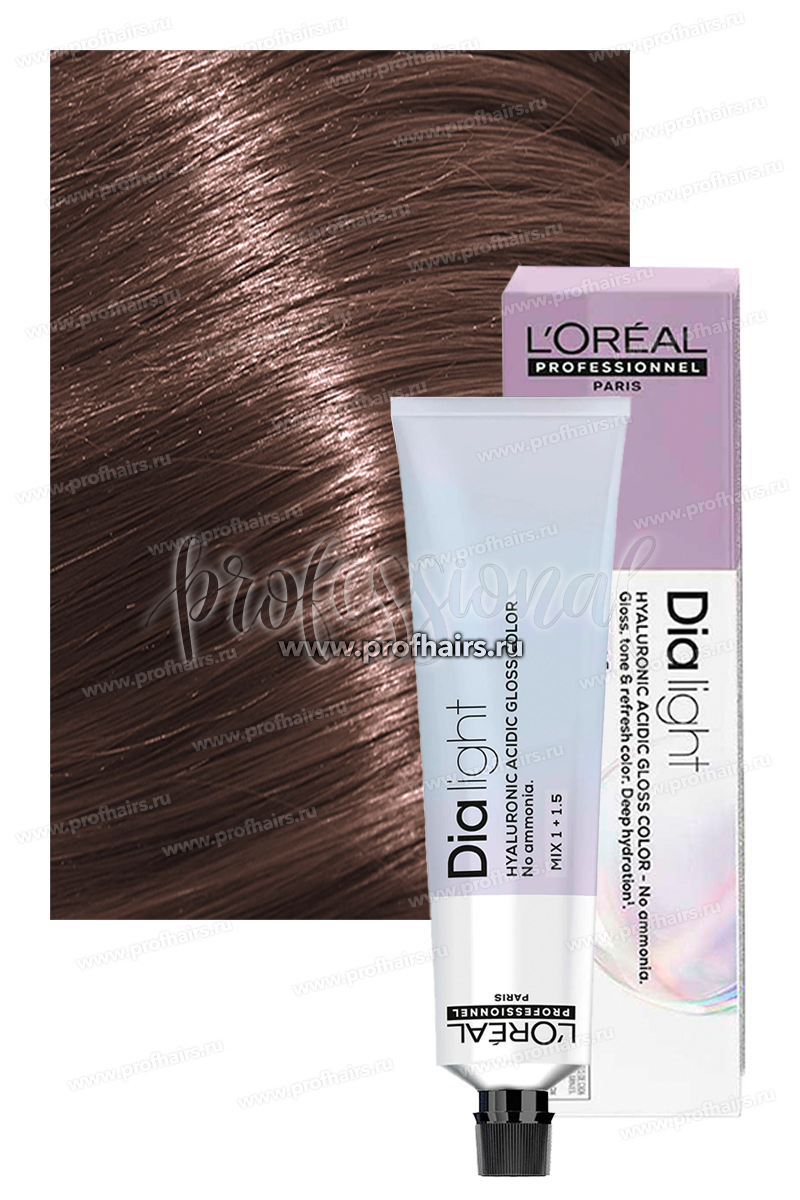 L'Oreal Dia Light Краска для волос 6.28 Темный блондин перламутровый мокка 60 мл.