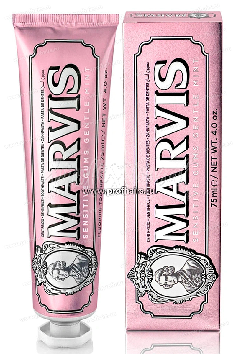 Marvis Зубная паста Sensitive gums gentle mint Деликатная мята для чувствительных десен 75 мл.