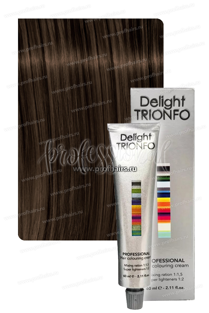 Constant Delight Trionfo Стойкая крем-краска для волос 5-7 Светло-коричневый медный 60 мл.