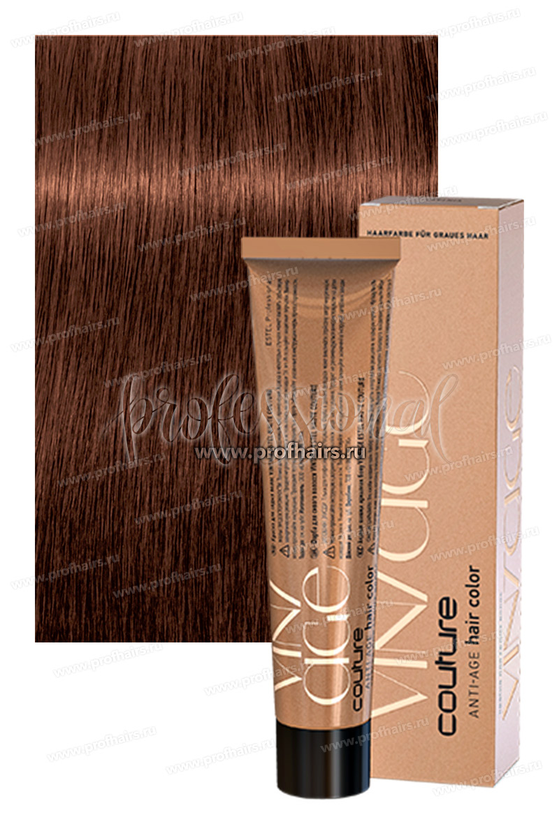 Estel Haute Couture Vintage Краска для седых волос 6/75 Темно-русый коричнево-красный 60 мл.