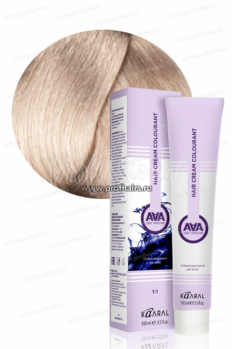 Kaaral AAA Стойкая краска для волос 12.32 Экстра светлый золотисто-фиолетовый блондин 100 мл.