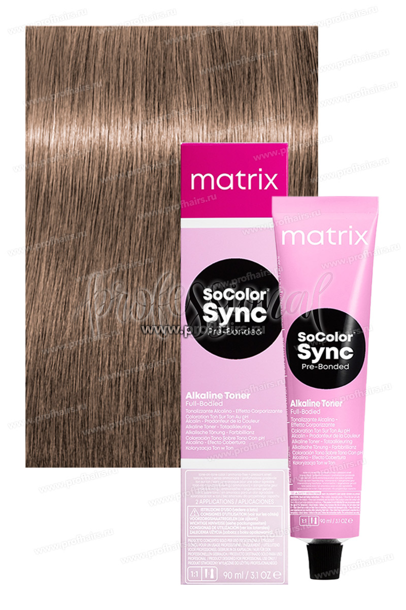 Matrix SoColor Sync Pre-Bonded 9NA Очень светлый блондин натуральный пепельный 90 мл.