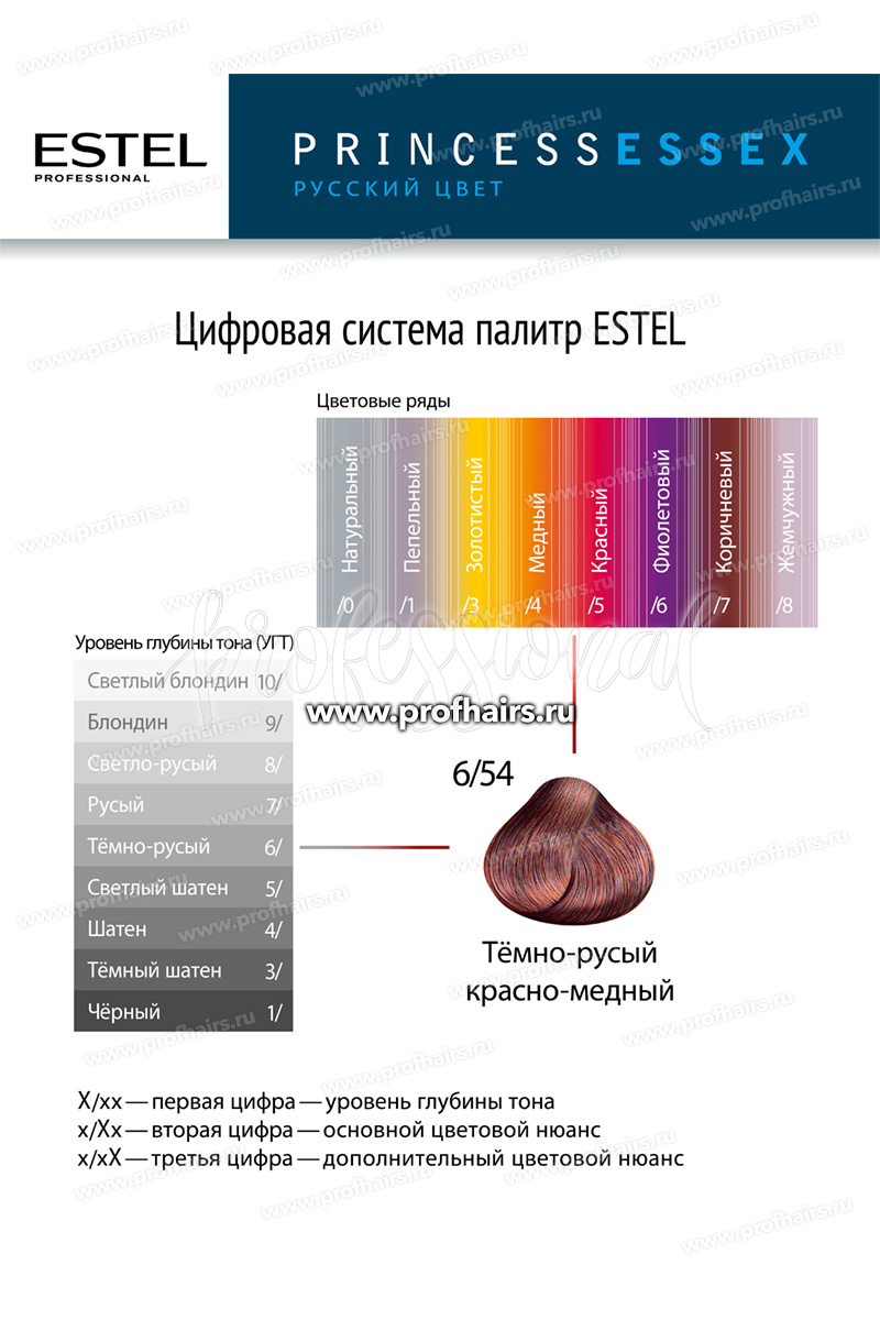 Estel Princess Essex Chrome 3/11 Темный шатен пепельный интенсивный 60 мл.