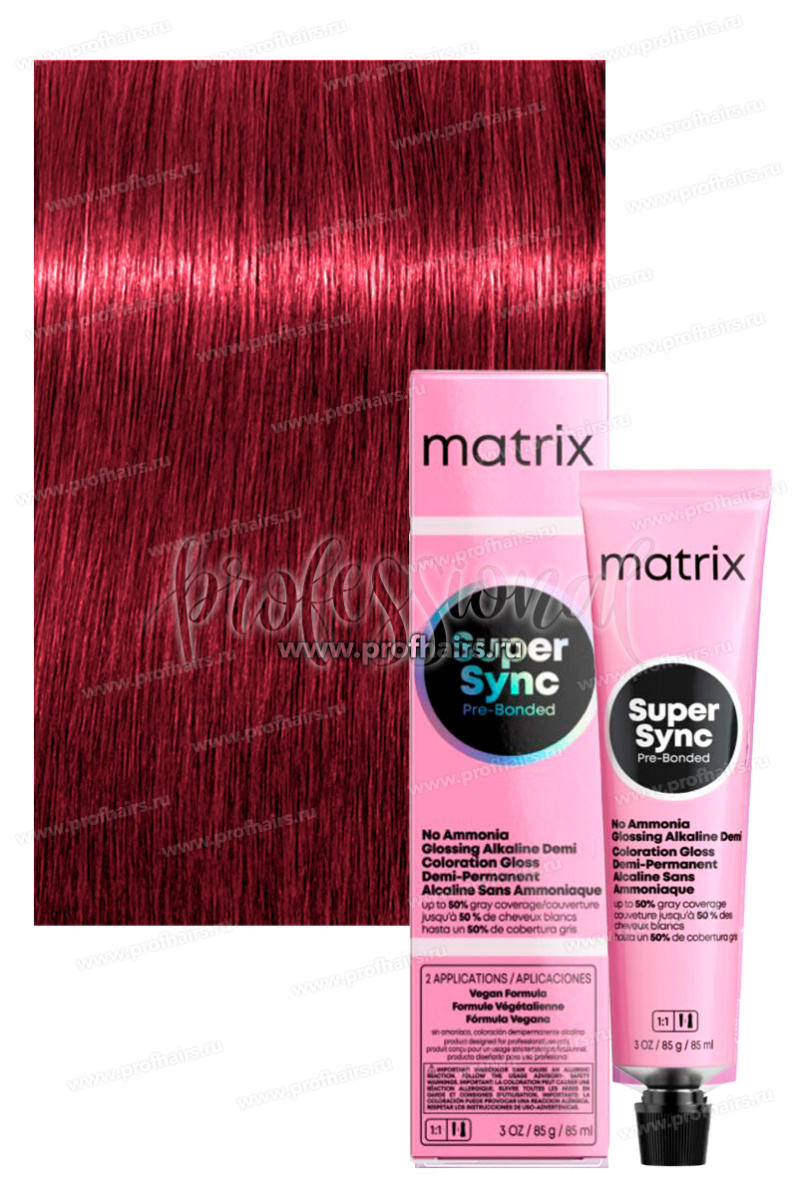 Matrix Super Sync Pre-Bonded 7RR+/7.66 Блондин Глубокий красный  90 мл.