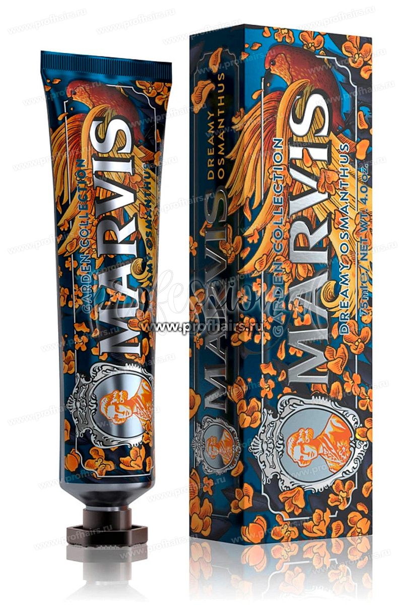 Marvis Зубная паста Garden collection Dreamy osmathus Сказочный османтус 75 мл.