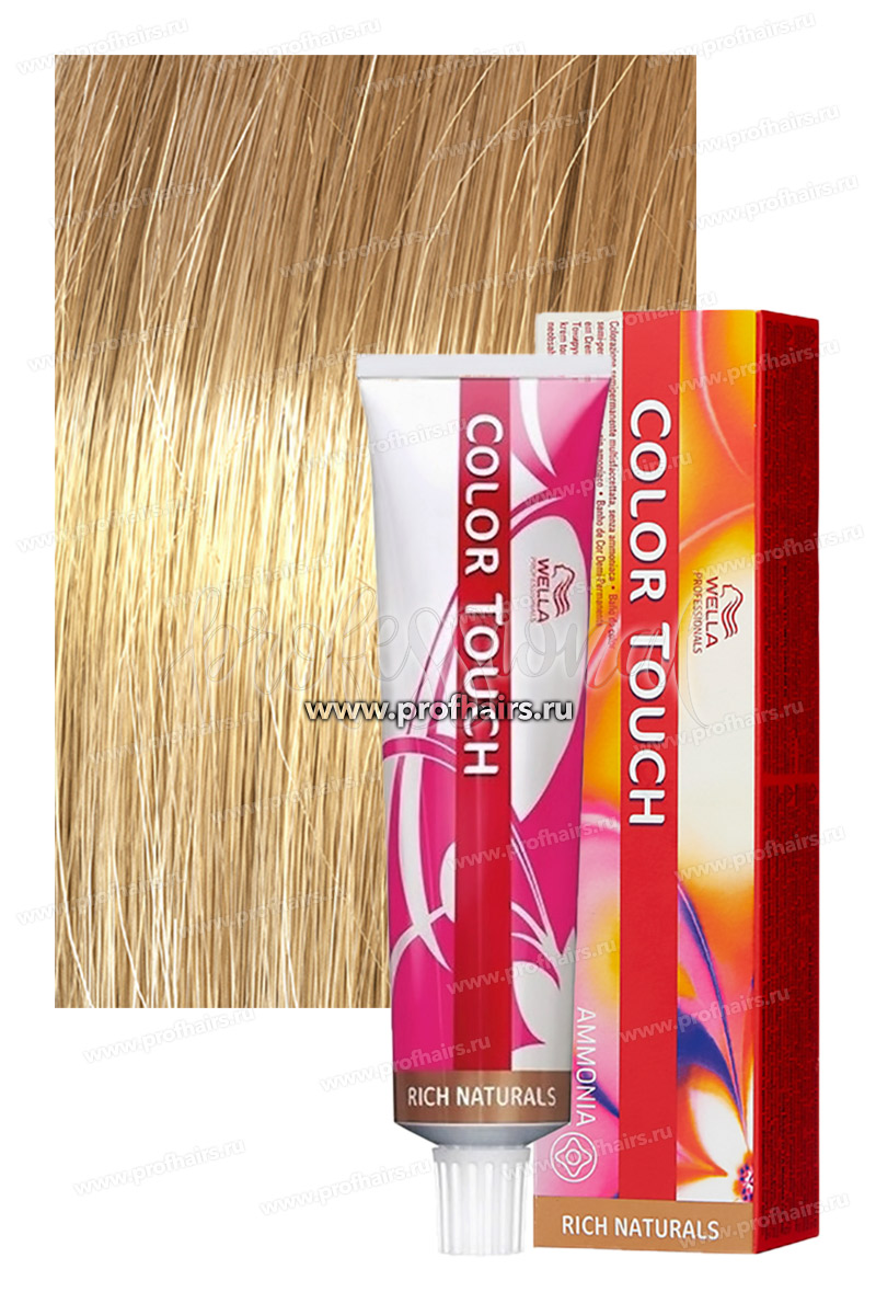 Wella Color Touch Pure Natural 9/3 Очень светлый блонд золотистый Оттеночная крем-краска 60 мл.